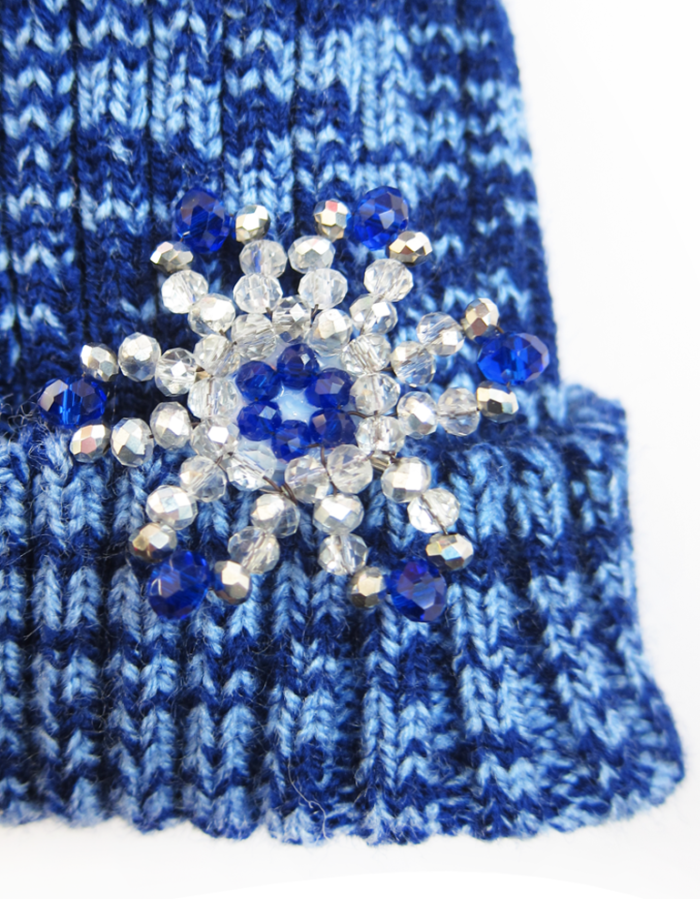 Hat Snowflake Blue - Image 3