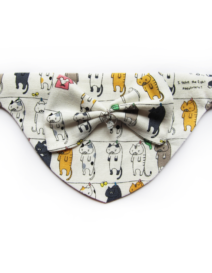 Foulard chat Cat scarf Pets accessories KFarah Paris' accessories Les accessoires KFarah Paris