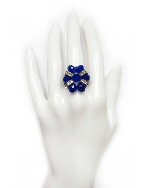 Bague BFleur Marine