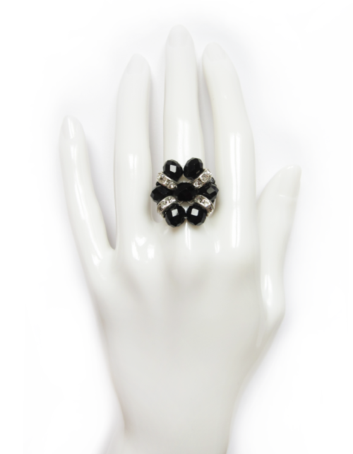 Bague BFleur Noir