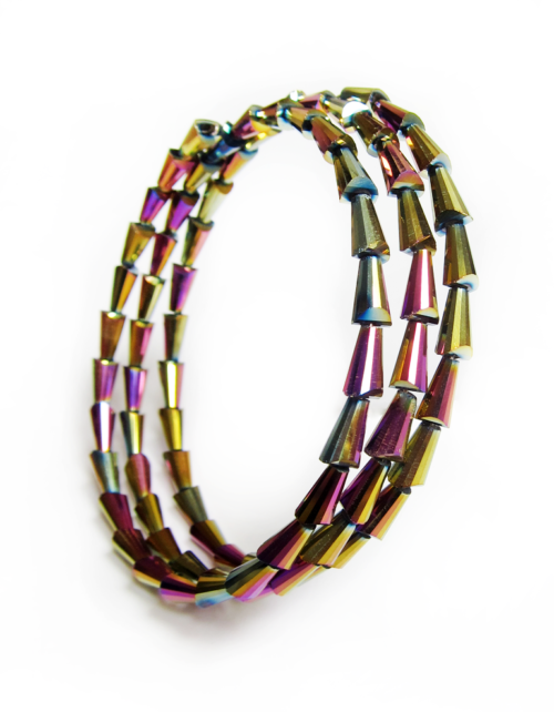 Bracelet Cristal Trigone Ambre